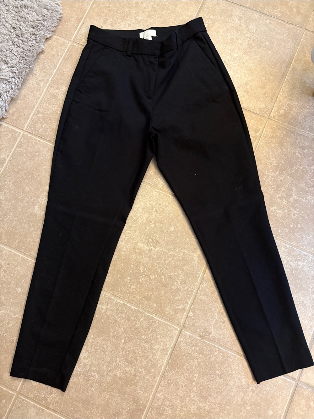 H&M Black Cropped Tapered Women's Pants